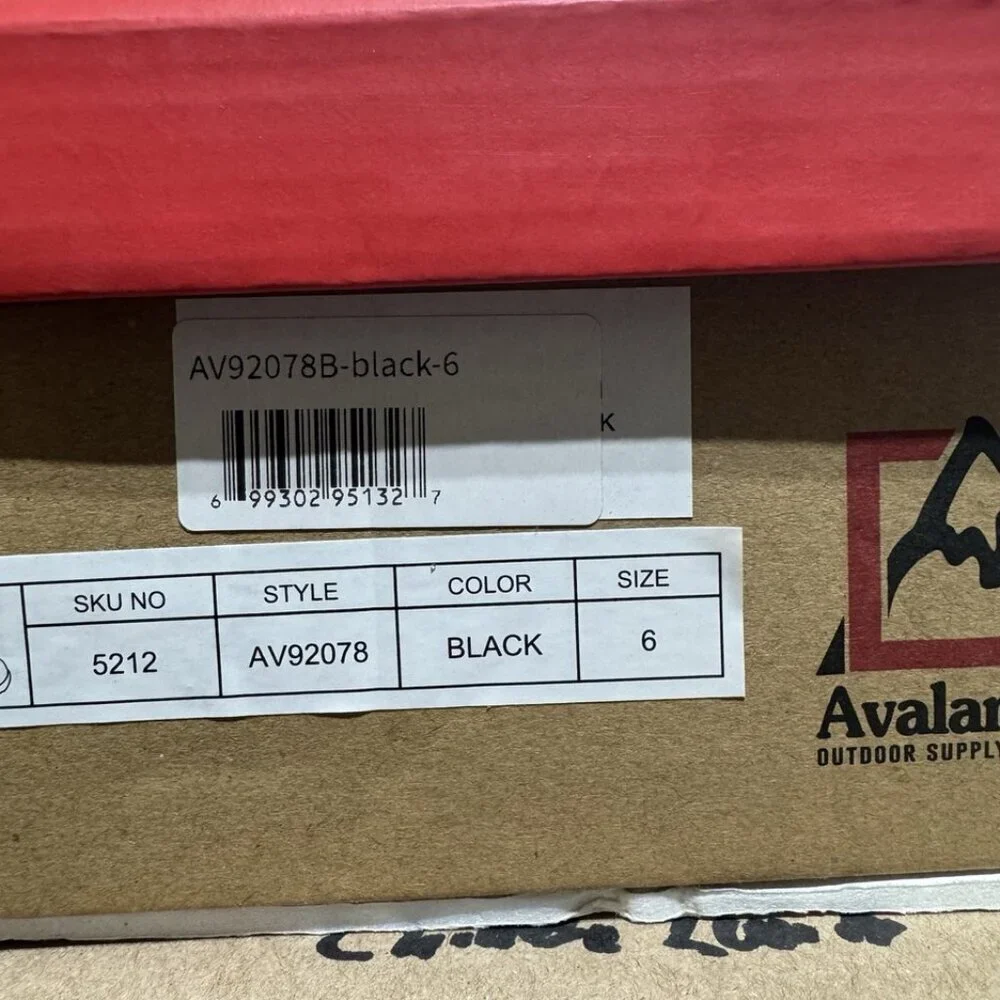 Avalanche Boys Backpacking Boots Black Size 6 M